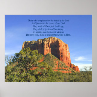 Psalm 92:13-15 Scripture Print
