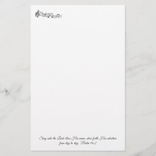 Psalm 96:2 stationery