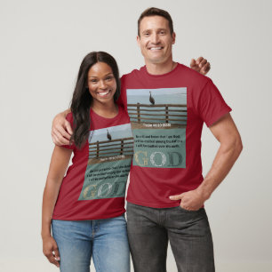 Psalm Message - Psalm 46-10 - Short Sleeve Maroon T-Shirt