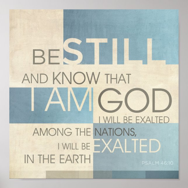 Psalm Scripture Collage II Poster (Front)