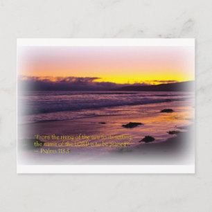Psalms 113:3 postcard