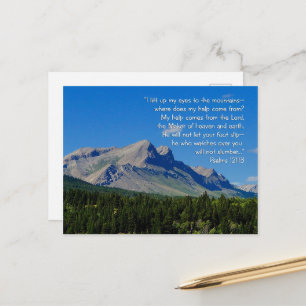 Psalms 121:1-3 Inspirational Postcard