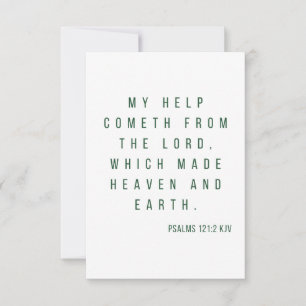 Psalms 121:2 KJV Bible Scripture Greeting Card