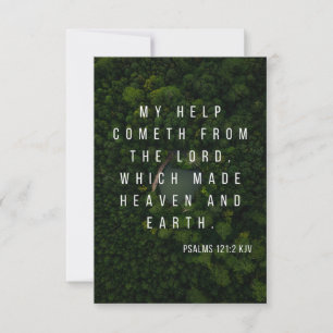Psalms 121:2 KJV Bible Scripture Pic Greeting Card