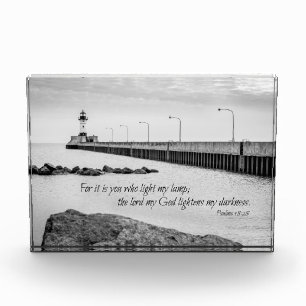 Psalms 18:28 quote - lighthouse photo block