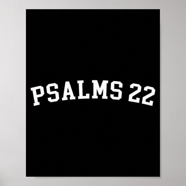 Psalms 22  poster (Front)