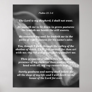 Psalms 23: 1-6 poster
