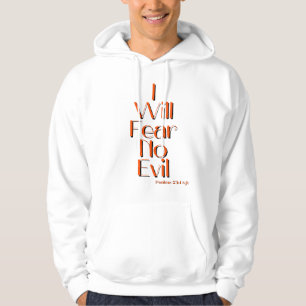 Psalms 23:4 Bible Verse Quote Men's  Hoodie