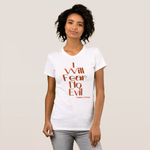 Psalms 23:4 Bible Verse Quote Women's T-Shirt