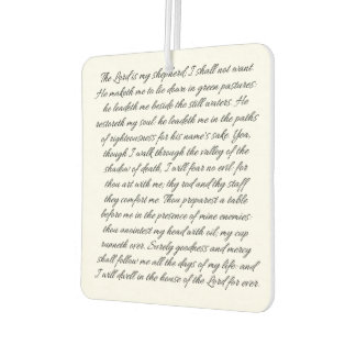 Psalms 23 - car freshener