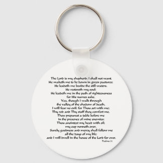 Psalms 23 key ring