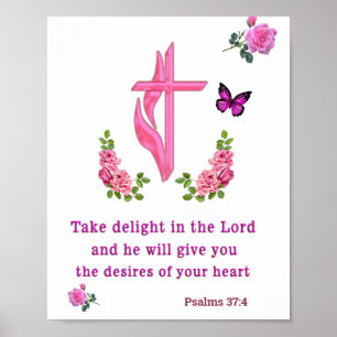 Psalms 37:4 poster