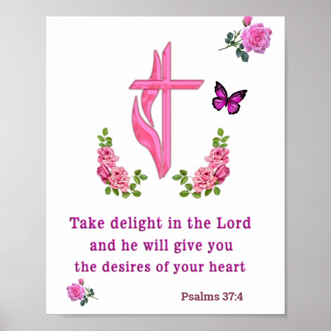 Psalms 37:4  poster (Front)