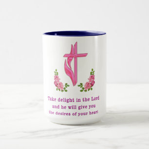 Psalms 37:4 Take delight in the Lord Mug