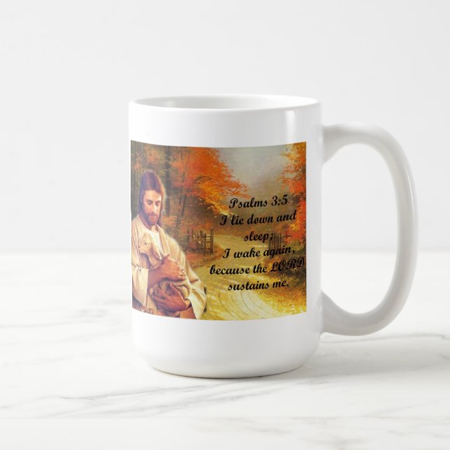 Psalms 3:5 Mug (Right)