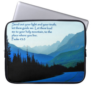 Psalms 43:3 Inspirational Laptop Sleeve