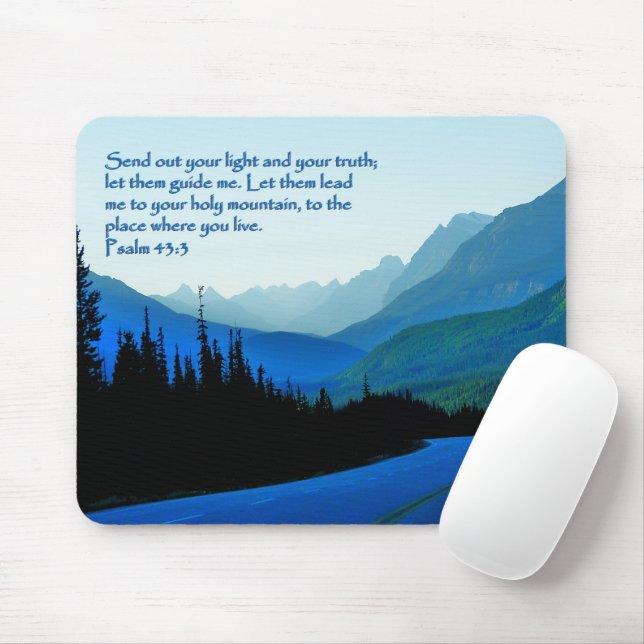 Psalms 43:3 Inspirational Mouse Pad (With Mouse)