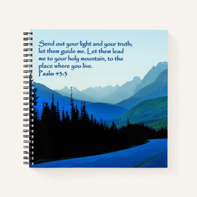 Psalms 43:3 Inspirational Notebook (Front)