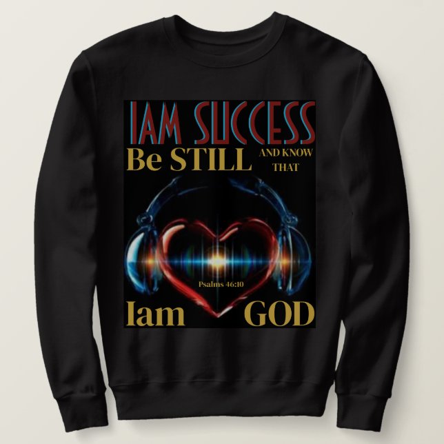 Psalms 46:10 sweatshirt (Design Front)