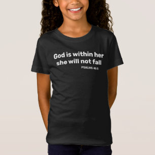 Psalms 46:5 God is within her bible verse T-Shirt
