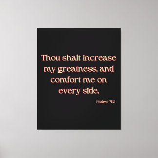 Psalms 71:21 Bible Verse KJV Wall Art