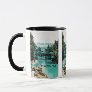 Psalms 71:21 KJV Bible Verse Pic Two-Tone Mug