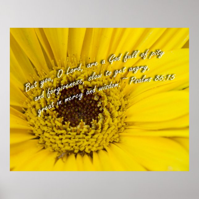Psalms 86:15 poster (Front)