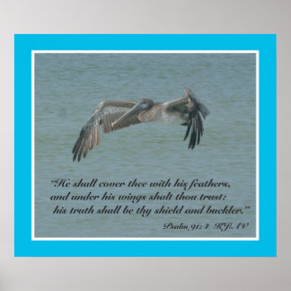 Psalms 91:4 Scripture Print