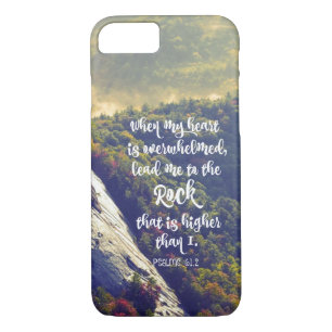Psalms: Lead me to the Rock Bible Verse Case-Mate iPhone Case