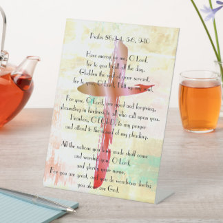 “Psalms” Pedestal Acrylic Sign