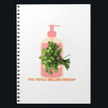 PSD – People Smelling Dishsoap Funny Anti-Cilantro Notebook<br><div class="desc">Whether you're taking notes or writing rants about herbs gone wrong,  this notebook keeps your anti-cilantro energy organized and on point.</div>