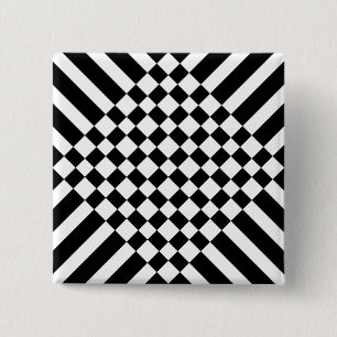 pseudo chess board 15 cm square badge