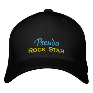 "Pseudo Rock Star" Embroidered Hat
