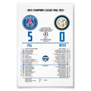 PSG Champions League Champion – Historic Final Photo Print