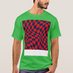 PSG Distorted Chequered Pattern TShirt