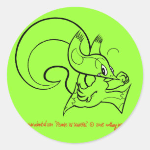 Psi Squirrel Sticker 2