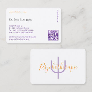 Psi Symbol Psychology – Customisable Professional Business Card