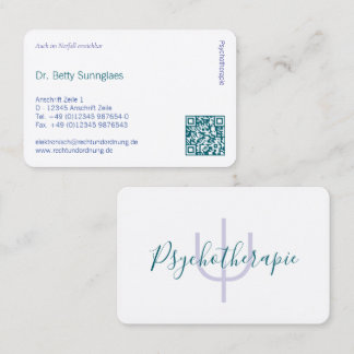 Psi Symbol Psychology – Customisable Professional Business Card