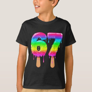 psicle 6 7 Six Seven Meme 67 Gen Alpha Funny Slang T-Shirt