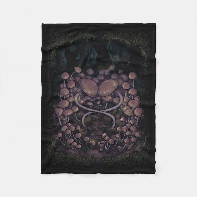 Psilocybe Allenii Fleece Blanket (Front)