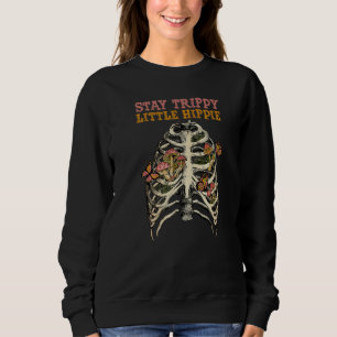 Psilocybin Mushrooms Skull Chest Stay Trippy Littl Sweatshirt