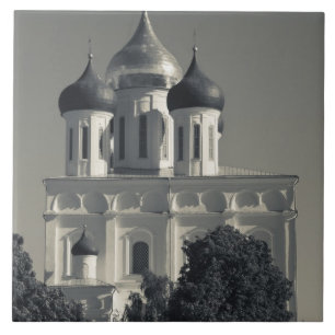 Pskov Kremlin and Trinity Cathedral Tile