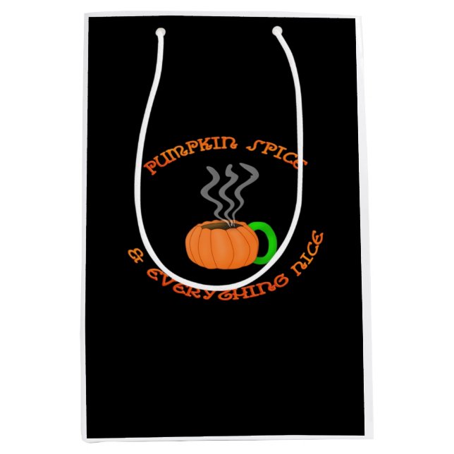 PSL Pumpkin Spice & Everything Nice Medium Gift Bag (Front)
