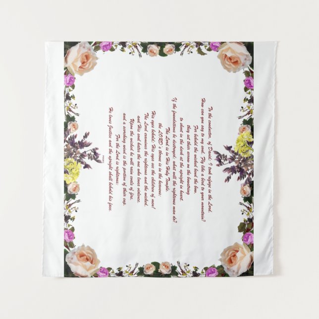 PSLAM-11ת The lord is in his holy temple, Tapestry (Front (Horizontal))