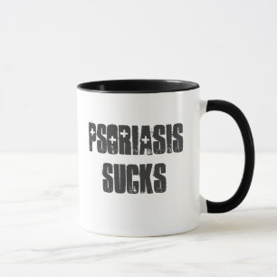 "Psoriasis Sucks" Customisable mug! Mug