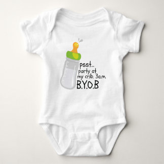 PSST. Party At My Crib. 3AM BYOB Baby Bodysuit