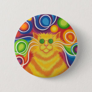 Psy-cat-delic button badge