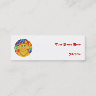 Psy-cat-delic 'name' business card skinny white