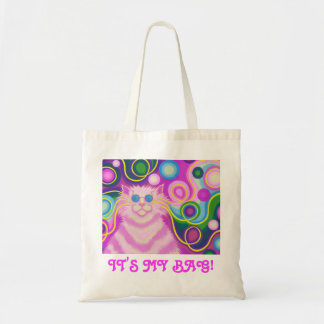 Psy-cat-delic Pink 'It's my bag!' tote bag