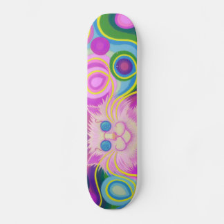 Psy-cat-delic Pink skateboard